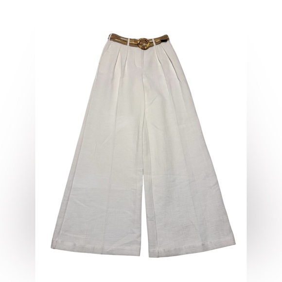 NWT Zimmermann Devi Tuck Pants in White Size 1/ US 6 - Picture 4 of 13
